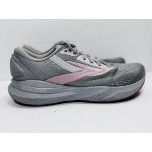 Brooks Adrenaline GTS 24 Running Shoes Gray Pink Womens Size 9 Wide Stability